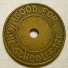 Knoxville Transit Lines  tennessee  School Transit Token - Tn430v