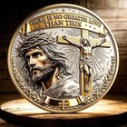 He Is Risen Challenge Coin  Jesus Resurrection Christian Faith No Greater Love