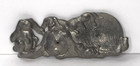 Arthur Court Aluminum Bunny Rabbit Easter Spring Spoon Rest Vtg 1994