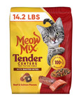  2 Pack  Meow Mix Tender Centers  Beef   Salmon Flavors  Dry Cat Food 14 2lb Bag
