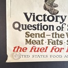 Original Wwi  Us Poster  victory Is A Question Of Stamina  Wheat Meat Fats Sugar