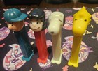 Lot Of 4 Vintage Peanuts Pez Dispensers Charlie Brown Snoopy Woodstock Lucy