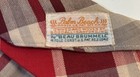 Beau Brummell Palm Beach Neck Tie Vtg 1930 1940 Cotton Red Burgundy Plaid