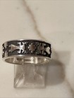 Vintage Navajo Sterling Silver Yei Storyteller Ring Size 7 1 2