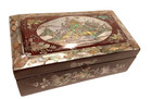 Vintage Chinese Vietnamese Hardwood And Mother Of Pearl Box