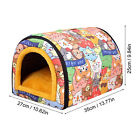 Outdoor Feral Cat House Weatherproof Strays Cat Small Dog Bed Warm Pet Shelter