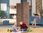 3-panel Room Divider Louvered Divider Screen Room Dividers And Folding Privacy S