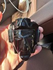 Beautiful Black Obsidian Carved Olmec Head 2 5   h X 2 5   w Latin American Artifact