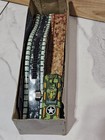 Vtg Tin Litho Marx Military Battleground W Mechanical Tank  Box Windup Works 