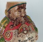 Gerz W  Germany German Beer Pitcher Stein Figural Man W  Proverb Vintage Large