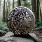 Hobo Nickel Hand Carved Original By J m Tarantula Buffalo Nickel As Crazy Horse