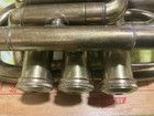 Vintage Brass Pocket Trumpet Marked Besson    Co London H 75983 No Mouthpiece