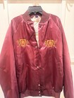 Vtg 1980   s Pennsylvania Railroad Satin Bomber Train Jacket Sz Med  