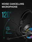 Gaming Headset With Microphone  Compatible With Ps4 Ps5 Xbox One Pc