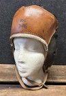 Vtg 1940s Spalding Model Bsc Wing Tip Leather Football Helmet Size 7