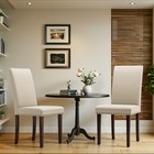 Dining Chairs Set Of 2 4  Kitchen Chairs With Nail Head Trim  Solid Wood Legs