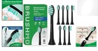 Enhanced Plaque Control Brush Heads For Sonicare - 8 Pack With Reminder Feature