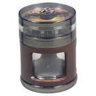 2 5  4 Piece Grinder Tobacco Herb Spice Crusher Roulette Top W  Frosted Windows