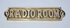 Handmade Brass Door Sign Board - Door Plaque - Engraving Boat Decor
