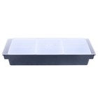 3tray Compartment Condiment Dispenser Holder Bar Fruit Caddy Storage Box Kitchen