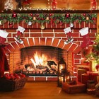 Zliisang 5x3ft Christmas Fireplace Backdrop For Photography Red Brick Wall Fi   