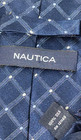 Nautica Men Tie Blue Geometric 100  Silk Necktie Neckwear Nwt