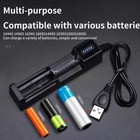 Smart Battery Charger For Imr 1865 18350 16340 14500 Cr123a Li-ion