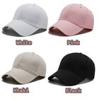 Baseball Cap Trucker Solid Plain Blank Men Women Washed Cotton Adjustable Hat