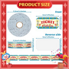 Carnival Tickets Single Roll Raffle Tickets For Events  Classroom Or School Carn