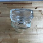 Vintage Decanter Glass Mid-century Modern Mcm Geometric Rectangular