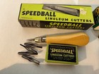Speed Ball Linoleum Cutters Rollers Lot Of 6 Draw Cutting Crafts Art
