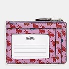 Coach Bunny Id Credit Card Case Wallet Mini Skinny Pink Purple F13520 Rabbit