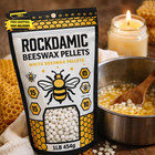 Natural White Beeswax Pellets 1lb -  454g  Organic Wax For Skin  Lip Balm  Lotio