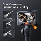 Used Depstech 10ft Articulating Endoscope Dual Lens Industrial Inspection Camera