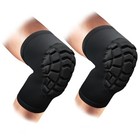Wrestling Knee Pads Short Knee Sleeve Pcs Knee Compression Medium 2 Black