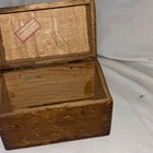 Antique Weis Monroe Michigan Finger Joints Hinge Wood Box