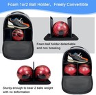 Bowling Ball Bag 2 Ball Bowling Backpack For Single Or 2 Fits Up To Us Size 15