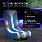 X Rocker Navigator Floor Rocker Gaming Chair  Blue