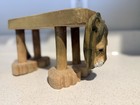 Hand Carved Wooden Lion Stool 10    L Footstool Decore