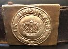 Franco-prussian War-ww1 Enlisted Man   s Brass M1847 Bavarian Buckle   Belt