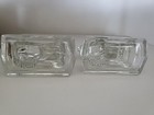    le Smith Glass Horse Bookends Vtg 1940s Rearing Stallion Beaded Mane Pair Mcm