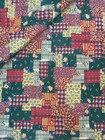 Vintage Patchwork Quilt Throw Handmade  Hand Tied  71x50