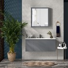 27 x30  Wall Mounted Bathroom Medicine Cabinet With Mirror Double Doors