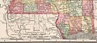 1898 Antique Mississippi State Map Rand Mcnally Atlas Map Of Mississippi 2173