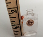 Antique Coty L origan Miniature Glass Sample Perfume Bottle Empty No Stopper