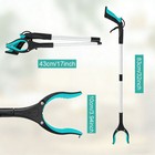 2pcs Heavy Grabber Tool Industrial Pick Up Stick Hand Grip Reach Trash Reacher