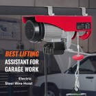 Electric Hoist 2200lbs Crane Winch With Wired Remote Control 1600w 110v