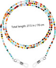 2pcs Eyeglass Chain Holder Eyeglass Chains For Women Beaded Eyeglass Chain End S