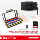 Dual Protect Memory Card Case With 42 Pcs Clear Memory Card Holders For 24 Sd Sd