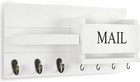 Mail Organizer For Wall Mount     Key Holder With Shelf Includes Letter Holder And
